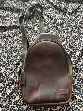 Buttery Soft Cashmere Leather Teardrop Backpack